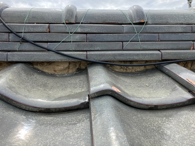 漆喰の撤去後・別箇所